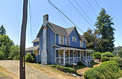 Our house on Esat Graham St. in Toled, Oregon.